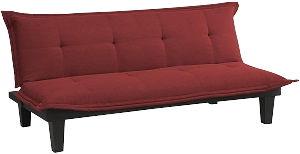 DHP Lodge Convertible Futon Couch Bed with Microfiber Upholstery